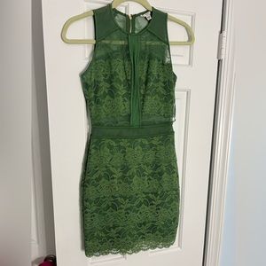 Green mesh and lacy Guess dress